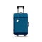 Colorful realistic travel suitcases, cases, bags for luggage, on wheels.