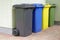 Colorful Recycle Bins