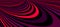 Colorful red abstract vector lines psychedelic optical illusion illustration, surreal op art linear curves in hyper 3D perspective