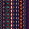 Colorful red orange blue aztec striped ornaments geometric ethnic seamless pattern