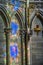 Colorful Reflection Stained Glass Cathedral Bayeux Normandy France