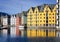 Colorful Reflections of Buildings, Alesund, Norway