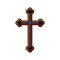 Colorful religious Christian cross crucifix design. Vector illustration