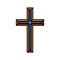 Colorful religious Christian cross crucifix design. Vector illustration