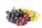 Colorful ripe grapes isolated