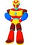 Colorful robot cartoon