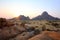 Colorful rocky landscape in Spitzkoppe Namibia