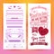 Colorful romantic wedding invitation design vector image