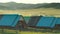 Colorful Roofed Houses in Mongolia