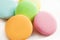 Colorful round candy tablets
