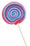 Colorful round lollipop isolated