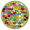 Colorful round puzzle