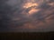 A colorful round storm cloud