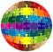 Colorful rounded puzzle