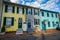 Colorful row houses in Annapolis, Maryland