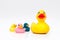 Colorful rubber ducks kids toys