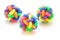 Colorful rubber rings balls