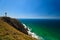 Colorful, Rugged Rocks Coast Byron Bay Lighthouse