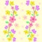 Colorful sakura seamless pattern vector