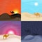 Colorful Sand Desert Landscape Templates