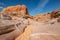 Colorful sandstone canyon in valley of fire