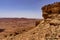 Colorful sandstone cliffs of the Red Canyon, Israel