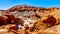 The colorful sandstone mountains on the Toadstool Trail in Grand Staircase-Escalante Monument