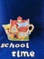 Colorful school fete teapot