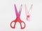 Colorful Scissor Design with Various Paper Pattern Cutting for Children Education in White  Background 18