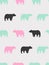 colorful seamless bear design vector winter style