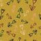 Colorful seamless floral pattern. Abstract print for fabric, wrapping paper and other surfaces. Tulips
