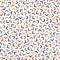 Colorful seamless memphis pattern with mosaic angles. Fashion design 80-90s