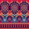 Colorful seamless Paisley pattern. Decorative indian ornament. Ornamental wallpaper