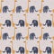 Colorful seamless pattern with happy elephants, giraffes. Decorative cute background with funny animals