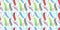 Colorful seamless pattern of modern hearing aids