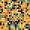 Colorful seamless pattern in pixel 8bit style in solid colors
