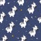 Colorful seamless pattern with zebras, stars. Decorative cute background with animals, night sky