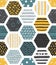 Colorful seamless patterns with honeycombs