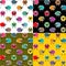 Colorful Seamless Sheep Pattern