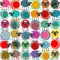 Colorful Seamless Sheep and Yarn Balls Pattern