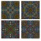 Colorful seamless tiling ornamental textures