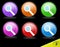 Colorful search icon set