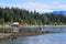 Colorful seaside landscape at Malcolm Island BC