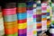 Colorful selections of ribbon on sale at Sampeng Market in Bangkok