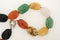 Colorful semiprecious stone necklace