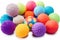 Colorful sensory ball set for baby and toddler development, generative AI