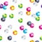 Colorful sequins seamless pattern.