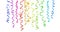 Colorful serpentine streamer party decoration