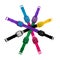 Colorful set of plastic wrist watches