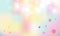 Colorful and shiny pastel design background with hearts vector